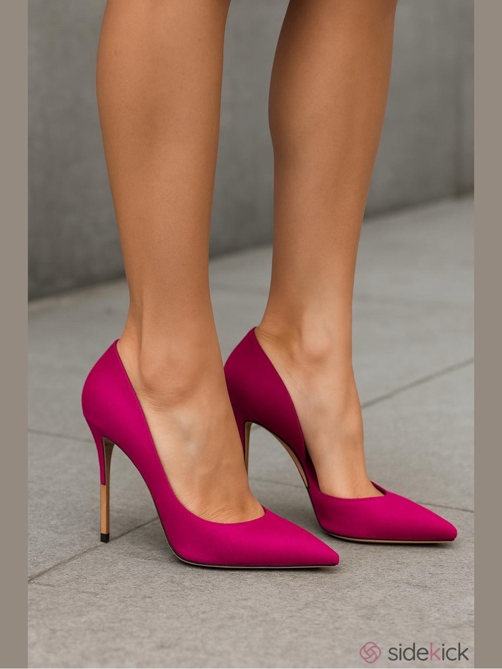 Brian Atwood Fuchsia Pointed-Toe Stiletto Pumps